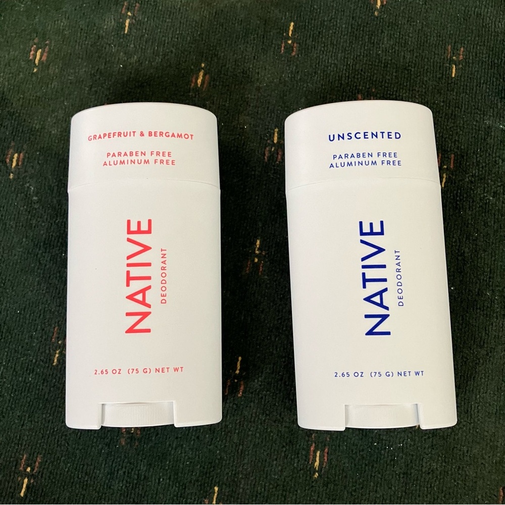 Unused Native Deodorants